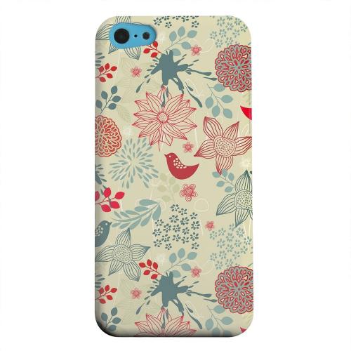 Geeks Designer Line (GDL) Apple iPhone 5C Matte Hard Back Cover - Lovebird Floral Splatter Geeks Designer Line (GDL) Apple iPhone 5C Matte Hard Back Cover - Lovebird Floral Splatter