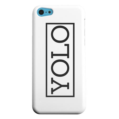 Geeks Designer Line (GDL) Apple iPhone 5C Matte Hard Back Cover - Black/ White YOLO Geeks Designer Line (GDL) Apple iPhone 5C Matte Hard Back Cover - Black/ White YOLO