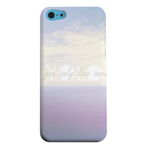 Geeks Designer Line (GDL) Apple iPhone 5C Matte Hard Back Cover - Filled YOLO