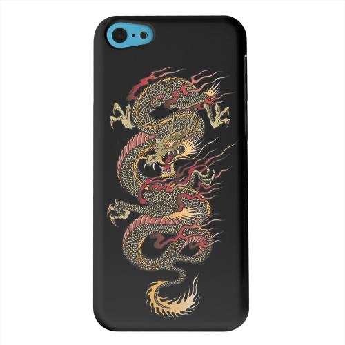 Geeks Designer Line (GDL) Apple iPhone 5C Matte Hard Back Cover - Dragon on Black Geeks Designer Line (GDL) Apple iPhone 5C Matte Hard Back Cover - Dragon on Black