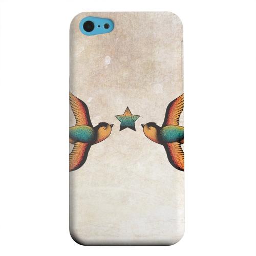 Geeks Designer Line (GDL) Apple iPhone 5C Matte Hard Back Cover - Dual Swallow Star Geeks Designer Line (GDL) Apple iPhone 5C Matte Hard Back Cover - Dual Swallow Star