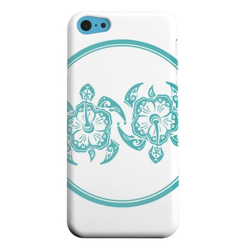 Geeks Designer Line (GDL) Apple iPhone 5C Matte Hard Back Cover - Aqua Island Turtle Duo Geeks Designer Line (GDL) Apple iPhone 5C Matte Hard Back Cover - Aqua Island Turtle Duo