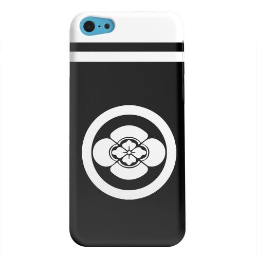 Geeks Designer Line (GDL) Apple iPhone 5C Matte Hard Back Cover - White Boke Kamon w/ Stripe Geeks Designer Line (GDL) Apple iPhone 5C Matte Hard Back Cover - White Boke Kamon w/ Stripe