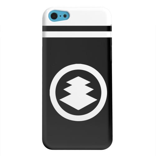 Geeks Designer Line (GDL) Apple iPhone 5C Matte Hard Back Cover - White Hishi Kamon w/ Stripe Geeks Designer Line (GDL) Apple iPhone 5C Matte Hard Back Cover - White Hishi Kamon w/ Stripe