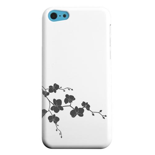 Geeks Designer Line (GDL) Apple iPhone 5C Matte Hard Back Cover - Clean Solid Black Orchid Art