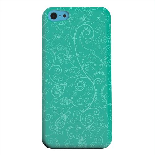 Geeks Designer Line (GDL) Apple iPhone 5C Matte Hard Back Cover - Floral 1 Emerald Geeks Designer Line (GDL) Apple iPhone 5C Matte Hard Back Cover - Floral 1 Emerald