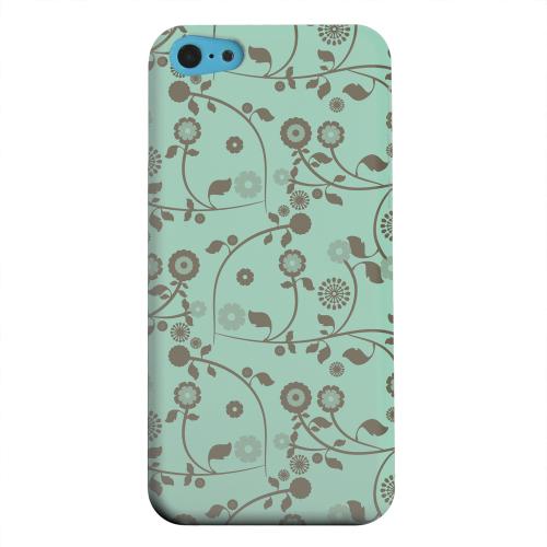 Geeks Designer Line (GDL) Apple iPhone 5C Matte Hard Back Cover - Floral 2 Grayed Jade Geeks Designer Line (GDL) Apple iPhone 5C Matte Hard Back Cover - Floral 2 Grayed Jade