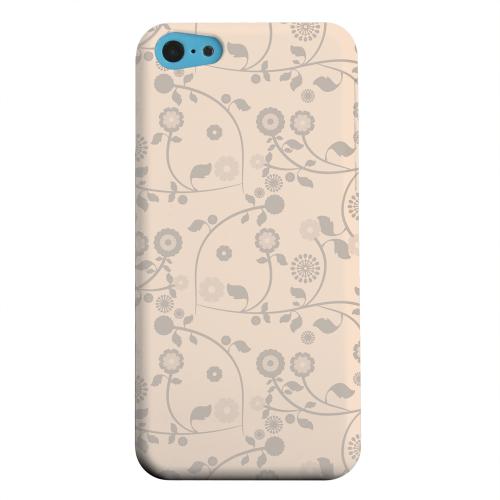 Geeks Designer Line (GDL) Apple iPhone 5C Matte Hard Back Cover - Floral 2 Linen