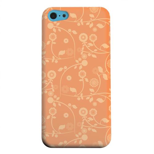 Geeks Designer Line (GDL) Apple iPhone 5C Matte Hard Back Cover - Floral 2 Nectarine