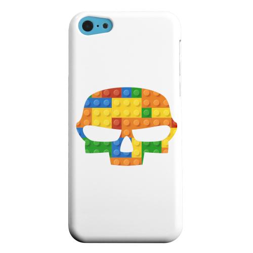Geeks Designer Line (GDL) Apple iPhone 5C Matte Hard Back Cover - Blocks Fatskull