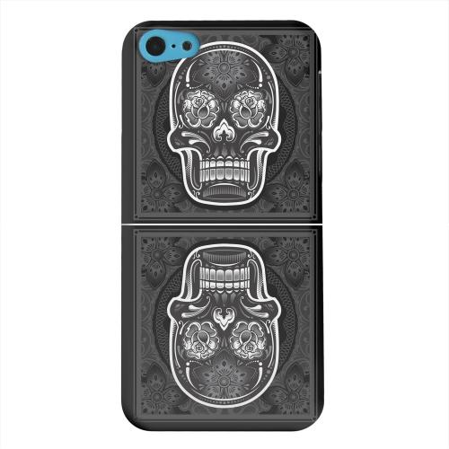 Geeks Designer Line (GDL) Apple iPhone 5C Matte Hard Back Cover - Domino Double Skull