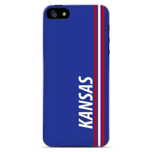 Kansas - Geeks Designer Line March Madness Series Hard Case for Apple iPhone 5/5S
