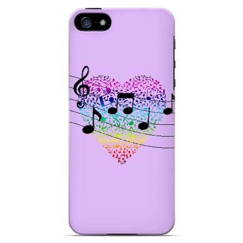 Earful of Color - Geeks Designer Line Music Series Hard Case for Apple iPhone 5/5S