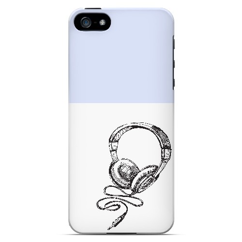 Head Bobbing Faint Blue - Geeks Designer Line Music Series Hard Case for Apple iPhone 5/5S