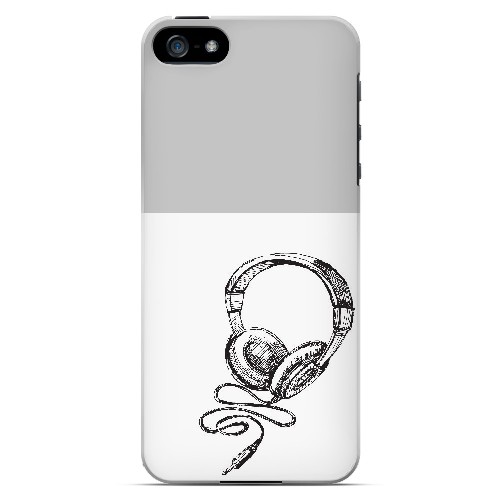 Head Bobbing Gray - Geeks Designer Line Music Series Hard Case for Apple iPhone 5/5S