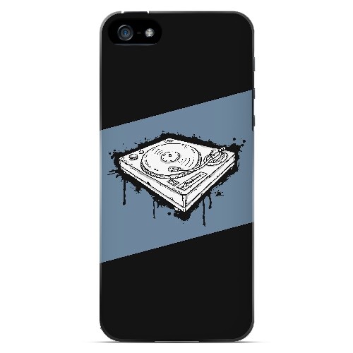 Wheel of Steel Blue - Geeks Designer Line Music Series Hard Case for Apple iPhone 5/5S