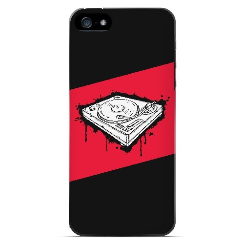 Wheel of Steel Red - Geeks Designer Line Music Series Hard Case for Apple iPhone 5/5S
