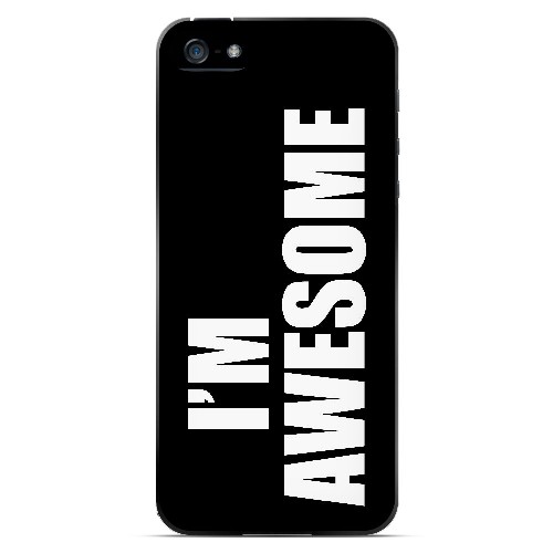Awesome - Geeks Designer Line Humor Series Hard Case for Apple iPhone 5/5S