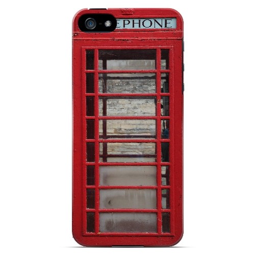 English Telephone Booth - Geeks Designer Line Humor Series Hard Case for Apple iPhone 5/5S