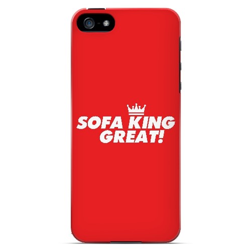 Sofa King Great - Geeks Designer Line Humor Series Hard Case for Apple iPhone 5/5S