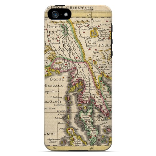 Indie Orientale - Geeks Designer Line Map Series Hard Case for Apple iPhone 5/5S