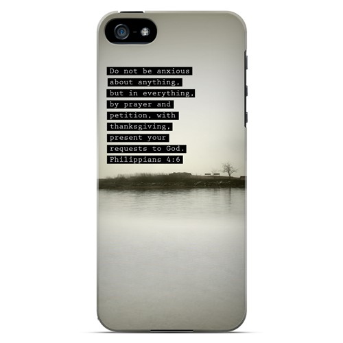 Philippians 4:6 - Geeks Designer Line Bible Series Hard Case for Apple iPhone 5/5S