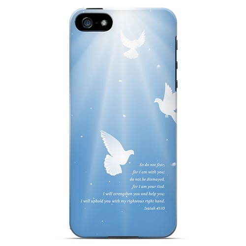 Isaiah 41:10 - Geeks Designer Line Bible Series Hard Case for Apple iPhone 5/5S