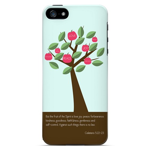 Galatians 5:22-23 - Geeks Designer Line Bible Series Hard Case for Apple iPhone 5/5S