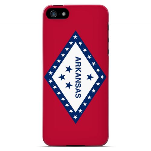 Arkansas - Geeks Designer Line Flag Series Hard Back Case for Apple iPhone 5/5S