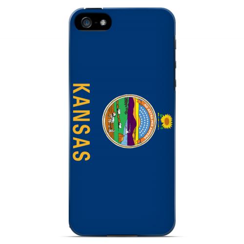 Kansas - Geeks Designer Line Flag Series Hard Back Case for Apple iPhone 5/5S Kansas - Geeks Designer Line Flag Series Hard Back Case for Apple iPhone 5/5S