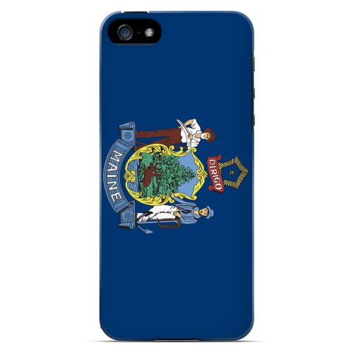 Maine - Geeks Designer Line Flag Series Hard Back Case for Apple iPhone 5/5S Maine - Geeks Designer Line Flag Series Hard Back Case for Apple iPhone 5/5S