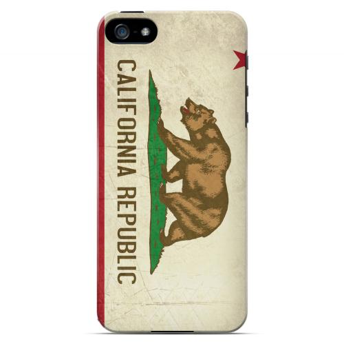 Grunge California - Geeks Designer Line Flag Series Hard Case for Apple iPhone 5/5S