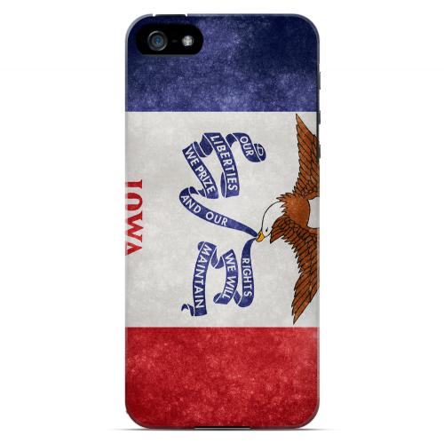 Grunge Iowa - Geeks Designer Line Flag Series Hard Case for Apple iPhone 5/5S Grunge Iowa - Geeks Designer Line Flag Series Hard Case for Apple iPhone 5/5S
