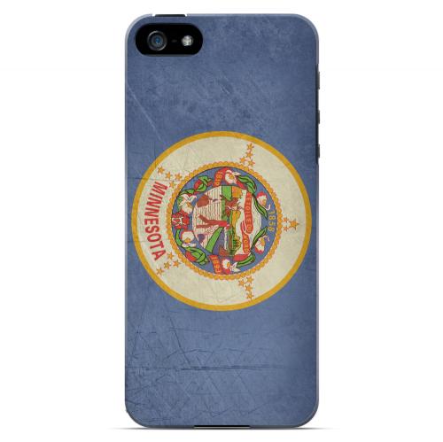 Grunge Minnesota - Geeks Designer Line Flag Series Hard Case for Apple iPhone 5/5S Grunge Minnesota - Geeks Designer Line Flag Series Hard Case for Apple iPhone 5/5S