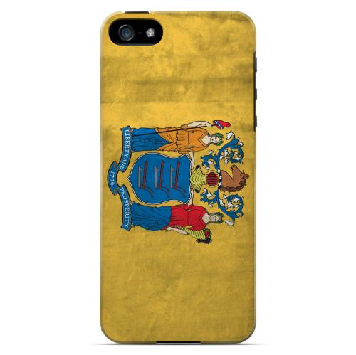 Grunge New Jersey - Geeks Designer Line Flag Series Hard Case for Apple iPhone 5/5S Grunge New Jersey - Geeks Designer Line Flag Series Hard Case for Apple iPhone 5/5S