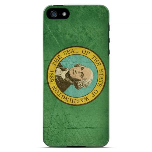 Grunge Washington - Geeks Designer Line Flag Series Hard Case for Apple iPhone 5/5S