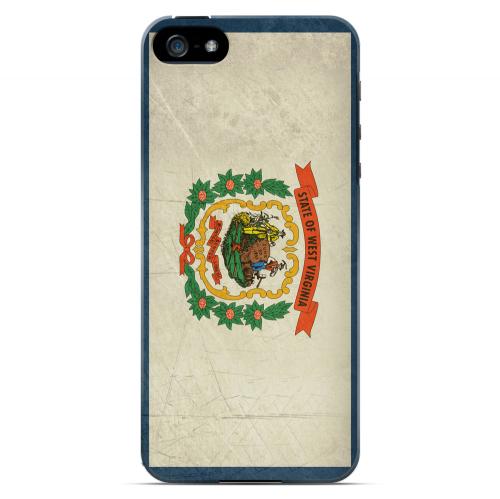 Grunge West Virginia - Geeks Designer Line Flag Series Hard Case for Apple iPhone 5/5S