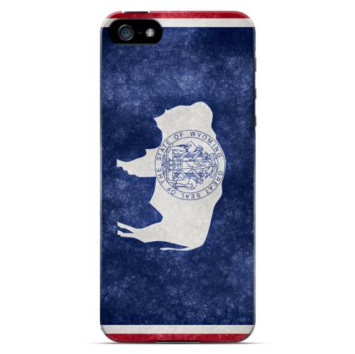 Grunge Wyoming - Geeks Designer Line Flag Series Hard Case for Apple iPhone 5/5S
