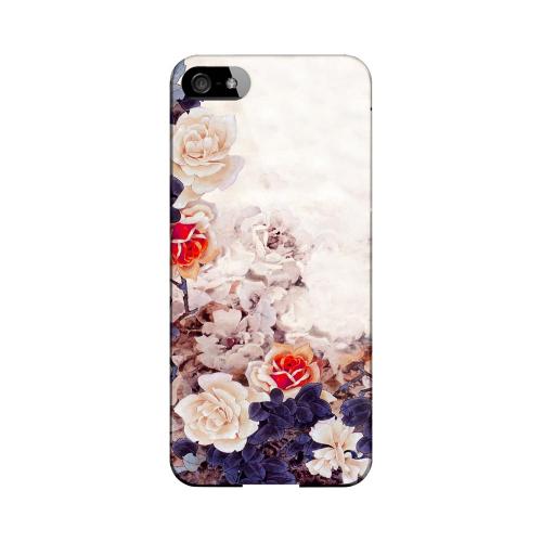 Vintage Roses Impact Resistant Geeks Designer Line Asian Print Series Hard Case for Apple iPhone 5/5S