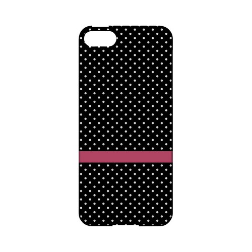 Pink Horizontal Stripe Geeks Designer Line Polka Dot Series Slim Hard Case for Apple iPhone 5/5S