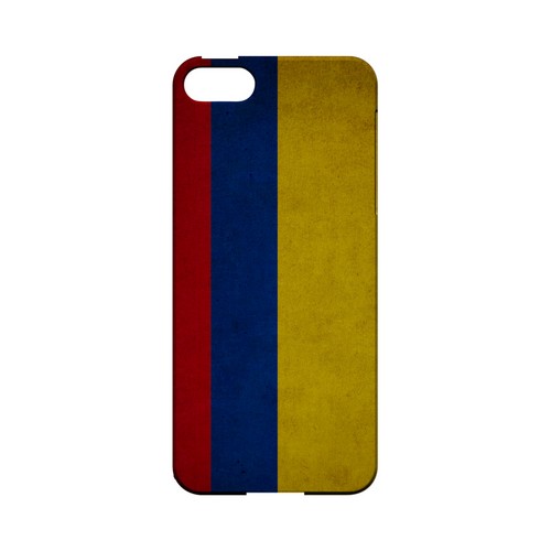 Grunge Colombia Geeks Designer Line Flag Series Slim Hard Case for Apple iPhone 5/5S