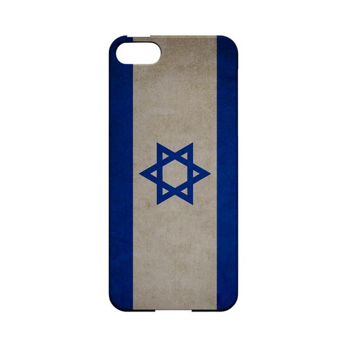 Grunge Israel Geeks Designer Line Flag Series Slim Hard Case for Apple iPhone 5/5S