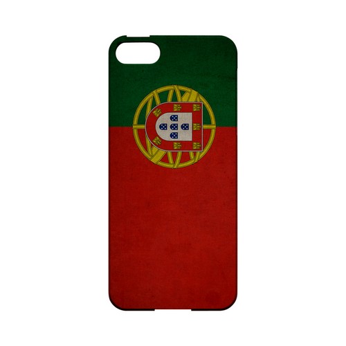 Grunge Portugal Geeks Designer Line Flag Series Slim Hard Case for Apple iPhone 5/5S