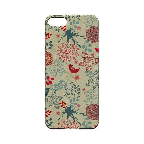 Lovebird Floral Splatter - Geeks Designer Line Floral Series Hard Case for Apple iPhone 5/5S