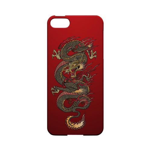 Dragon on Red Gradient - Geeks Designer Line Tattoo Series Hard Case for Apple iPhone 5/5S