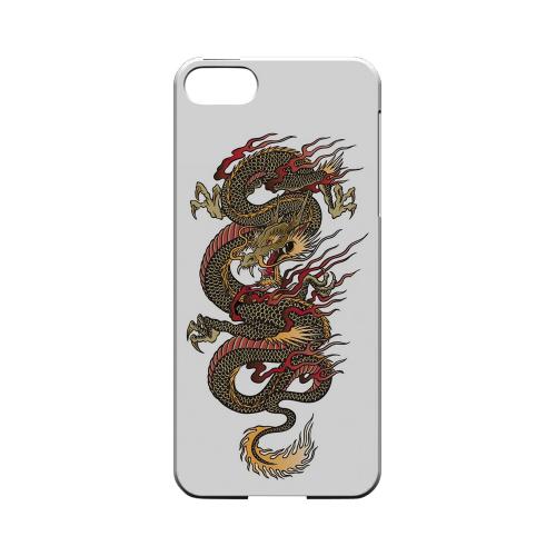 Dragon on White - Geeks Designer Line Tattoo Series Hard Case for Apple iPhone 5/5S