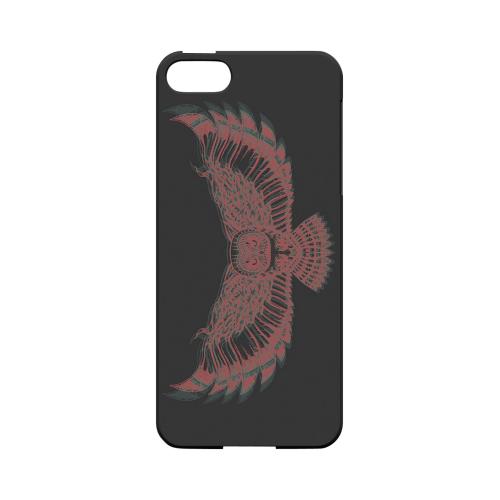 Flying Owl 3D-Esque - Geeks Designer Line Tattoo Series Hard Case for Apple iPhone 5/5S