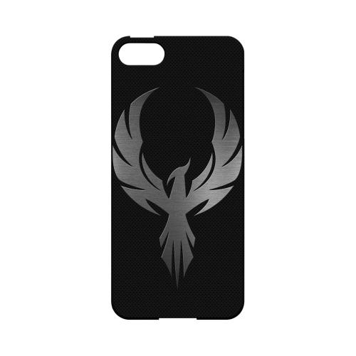 Phoenix Metal on Dark Gray Texture-Geeks Designer Line Hard Case for Apple iPhone 5/5S