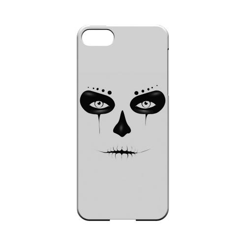 Premium High Impact Resistant Apple iPhone 5/5S Ultra Slim Hard Case - Glossy White Skull Face