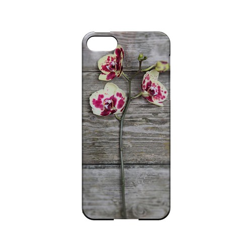 Orchid on Wood - Geeks Designer Line Floral Series Hard Case for Apple iPhone 5/5S